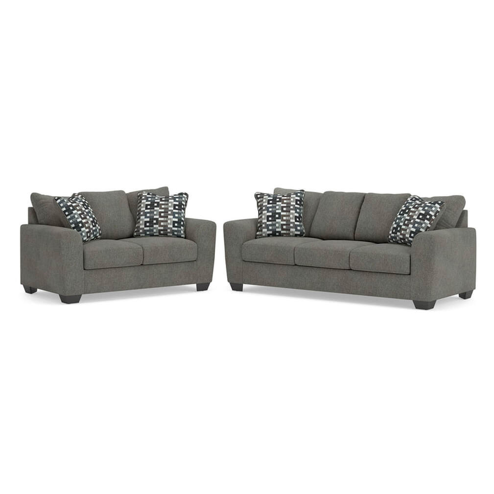 HH: Ashley 302-04 Sofa & Loveseat Set - Image 2