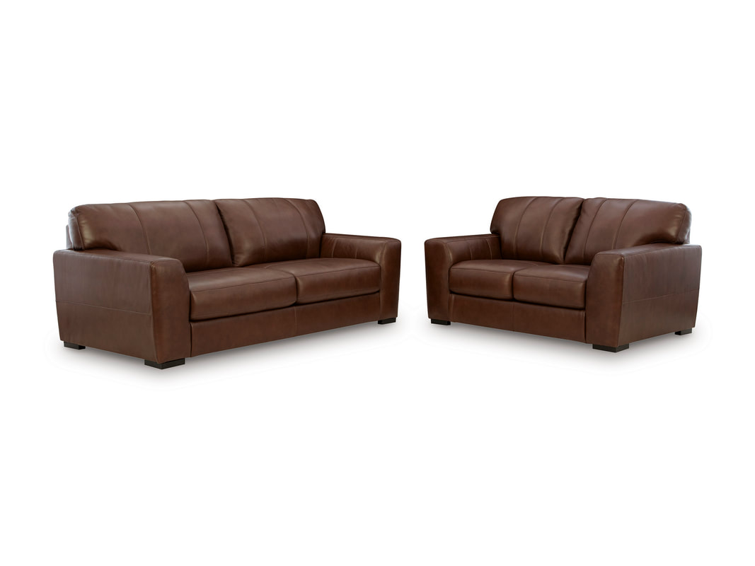 HH: Ashley 729-07 Sofa & Loveseat Set (TOP-GRAIN) **NEW ARRIVAL** - Image 2