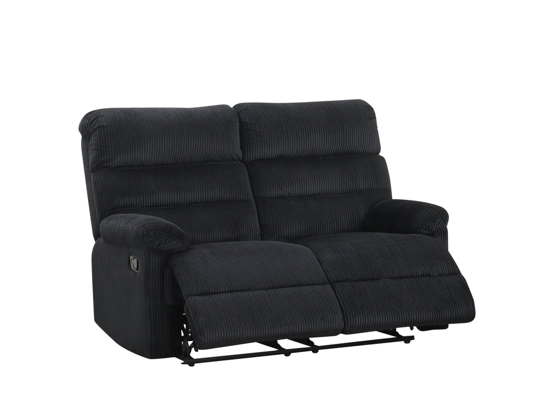 HH: Albert Black - 3PC Reclining Set - Image 2