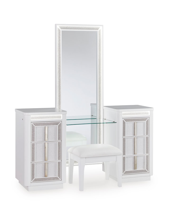 HH-B822 - Vanity w/Stool (LED Lights) **ON SALE** - Image 2