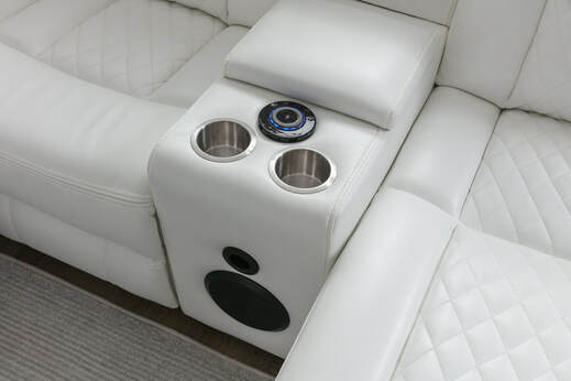 HH: Champion White Reclining Sectional - Image 4