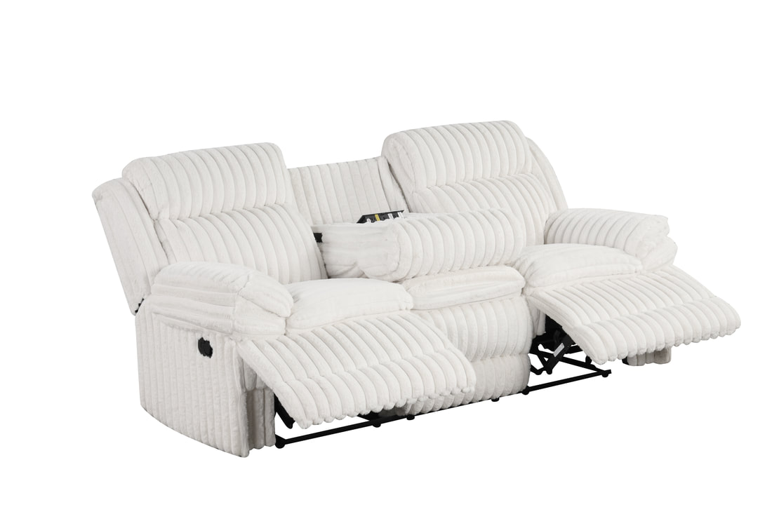 HH: Heaven - White 3pc Reclining Set - Image 3