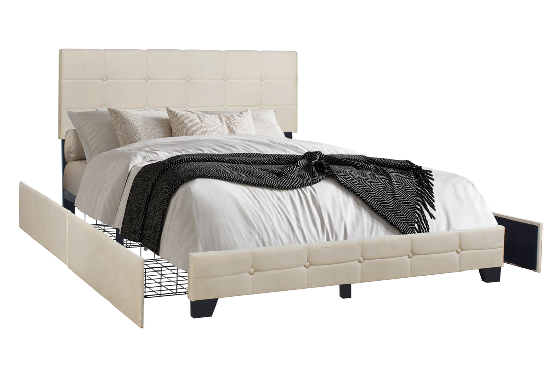 HH995 Platform Bed - Full, Queen, King - Image 2