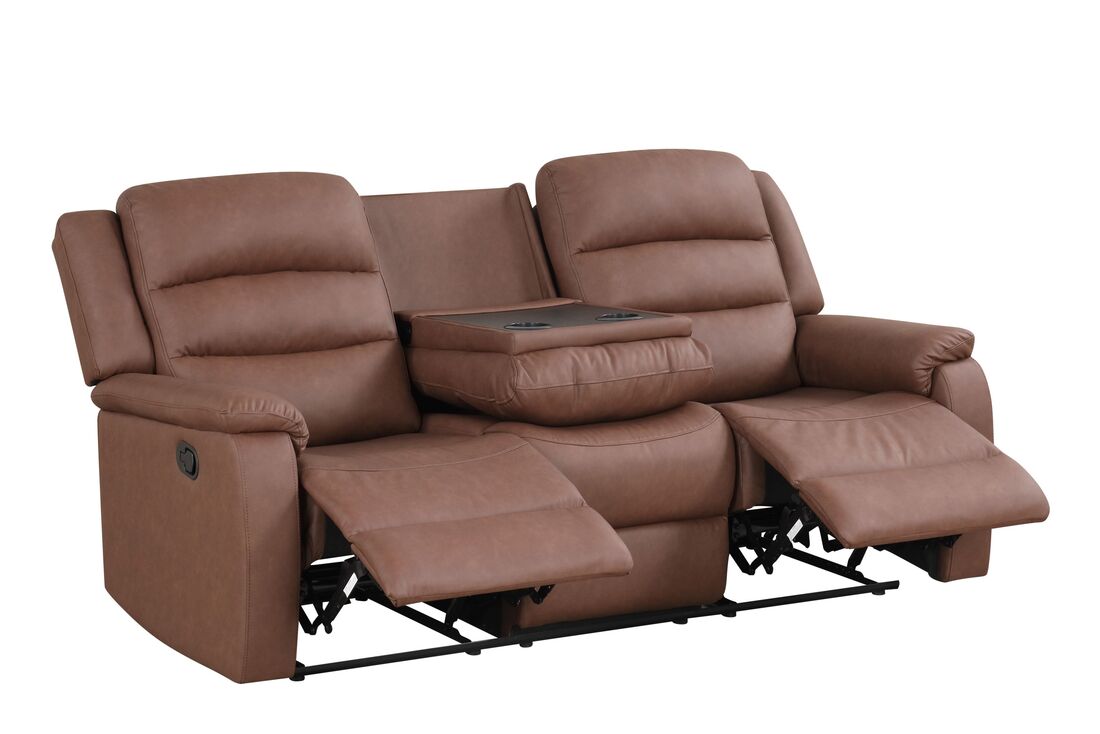 HH: Hope Brown 3PC Reclining Set - Image 2