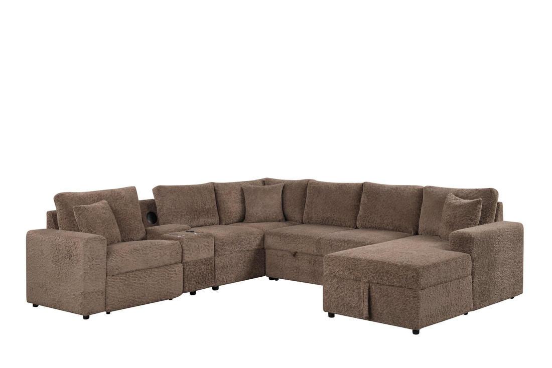 HH: Hunter Sectional (W/ Bluetooth Speaker & Pull-Out Bed) - Image 4