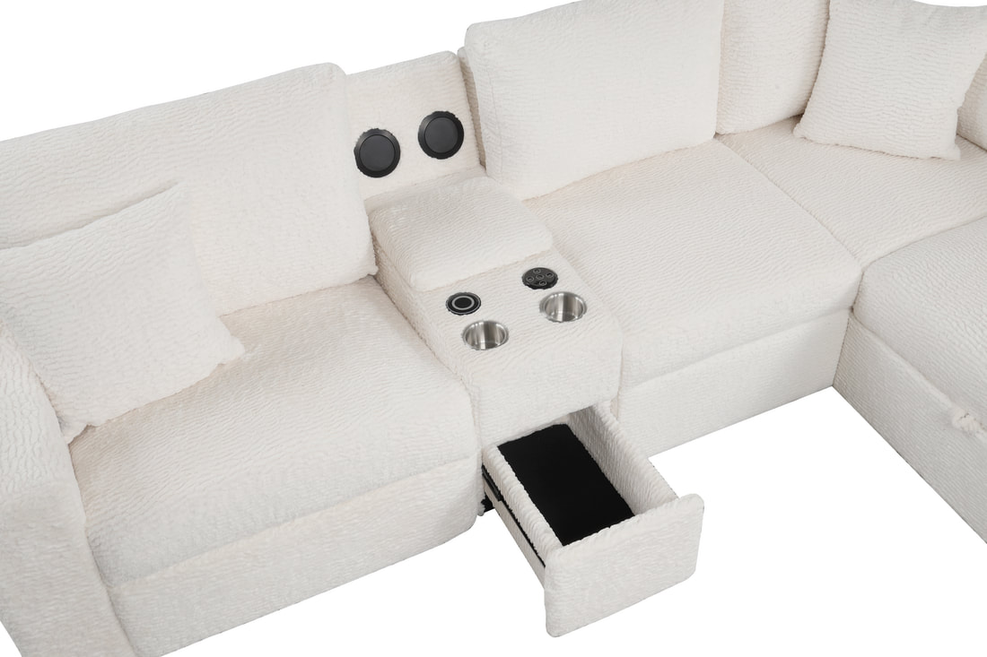 HH: Hunter Sectional (W/ Bluetooth Speaker & Pull-Out Bed) - Image 6