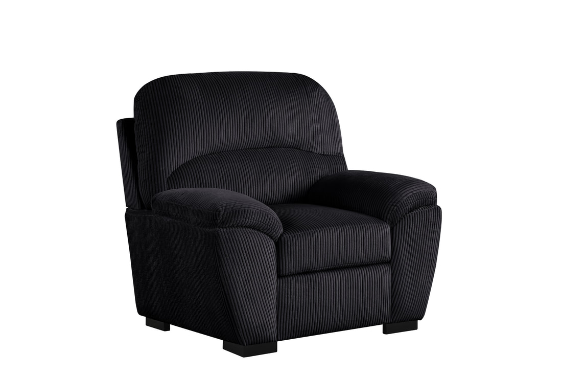 HH:Tiffany10 Black - 2PC or 3PC Living Room Set - Image 3