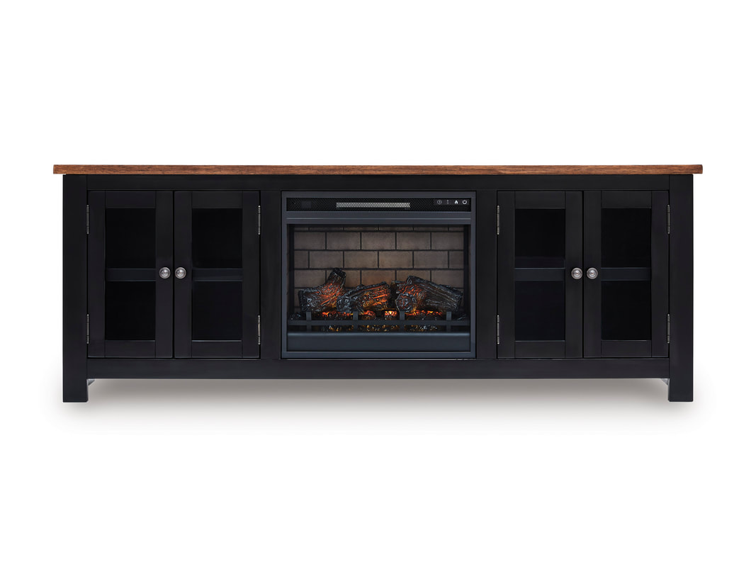 HH:W664-68 - TV Stand w/Fireplace 75" L **NEW ARRIVAL** - Image 2