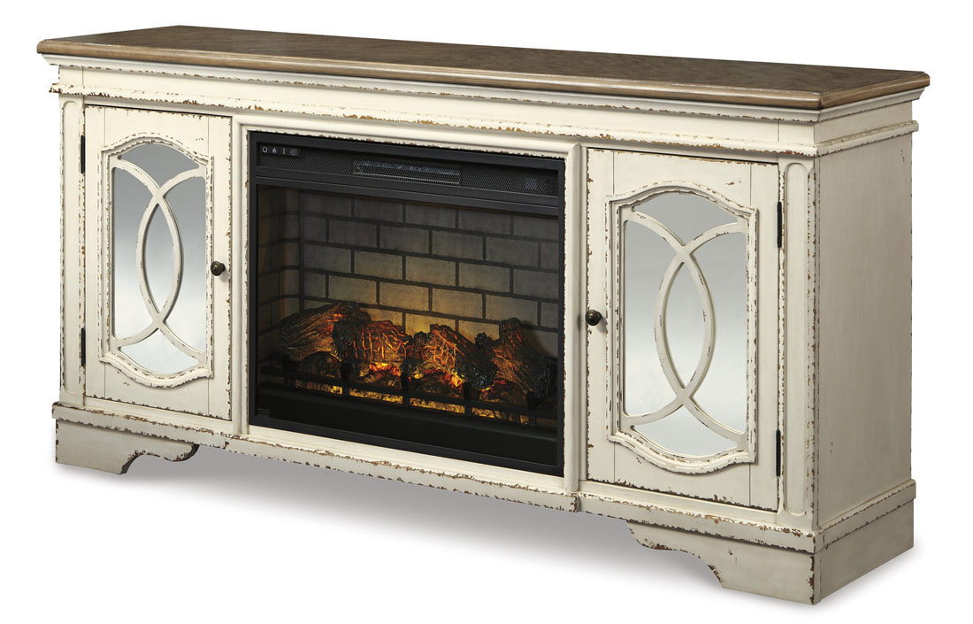 HH:W743-68 - TV Stand w/Fireplace 74"L - Image 2