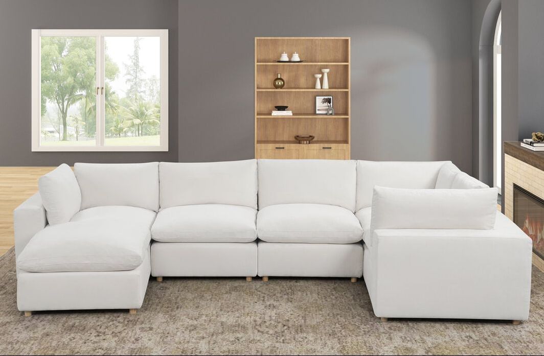 HH: XLCLOUD BEIGE2 Sectional + Ottoman Set **NEW ARRIVAL** - Image 2