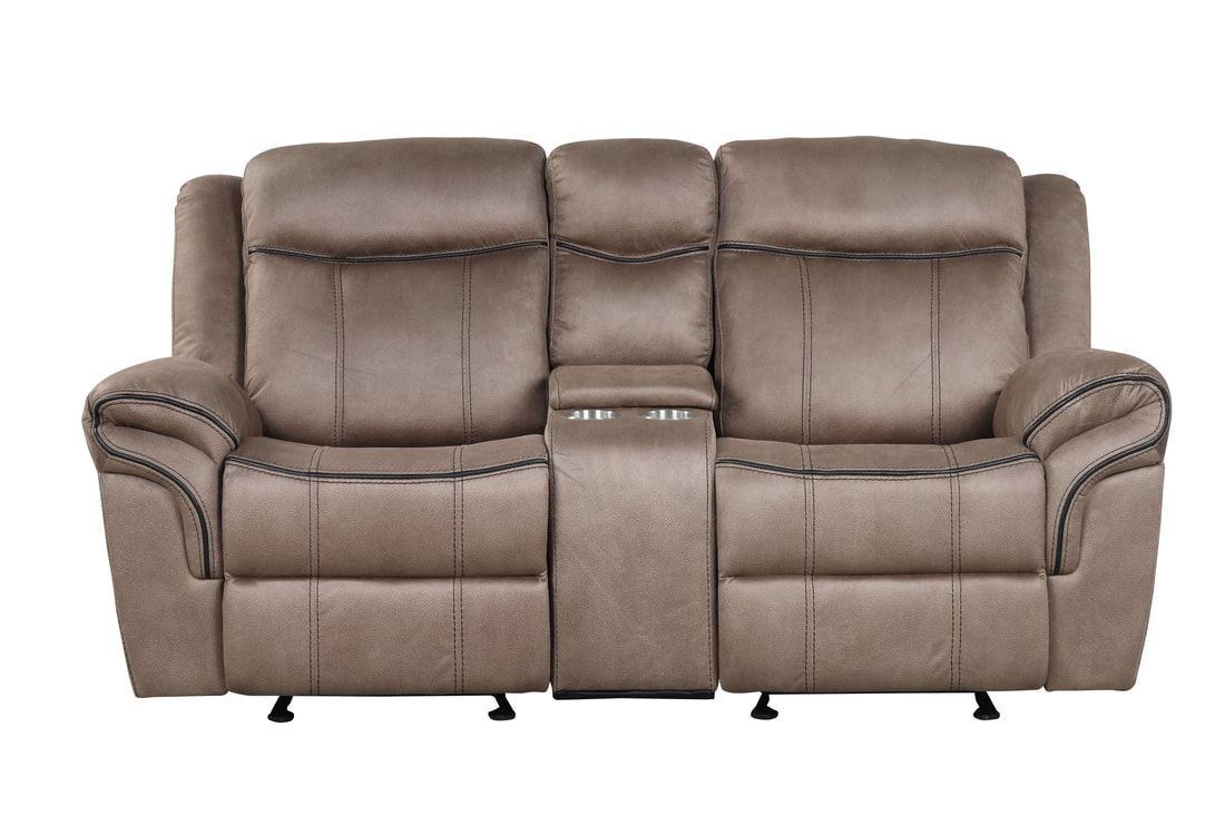 HH: Andres Brown - 3pc Reclining Living Room Set - Image 2