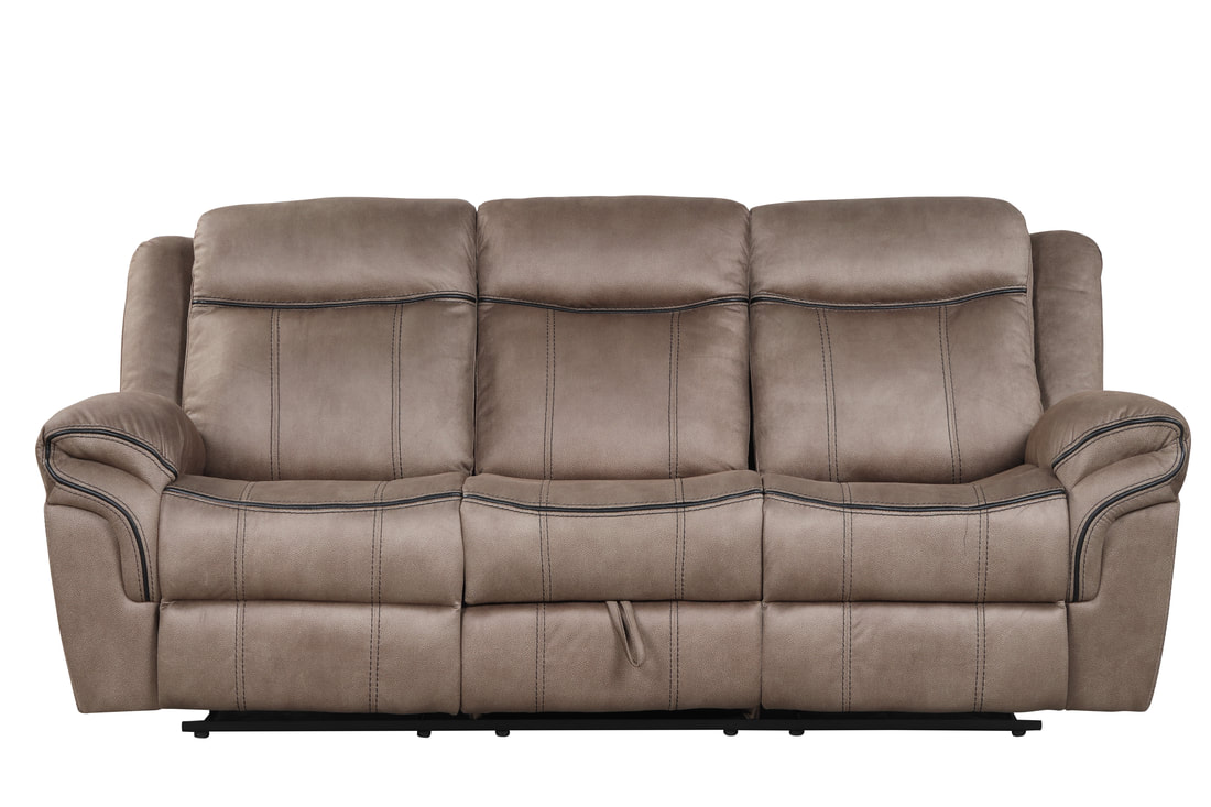 HH: Andres Brown - 3pc Reclining Living Room Set - Image 3