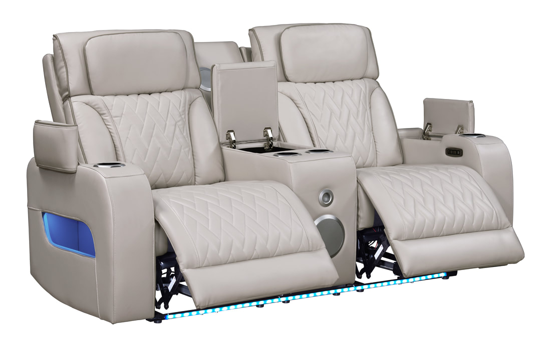 HH: DUBAI 3PC Sand Power Reclining Set - Image 6