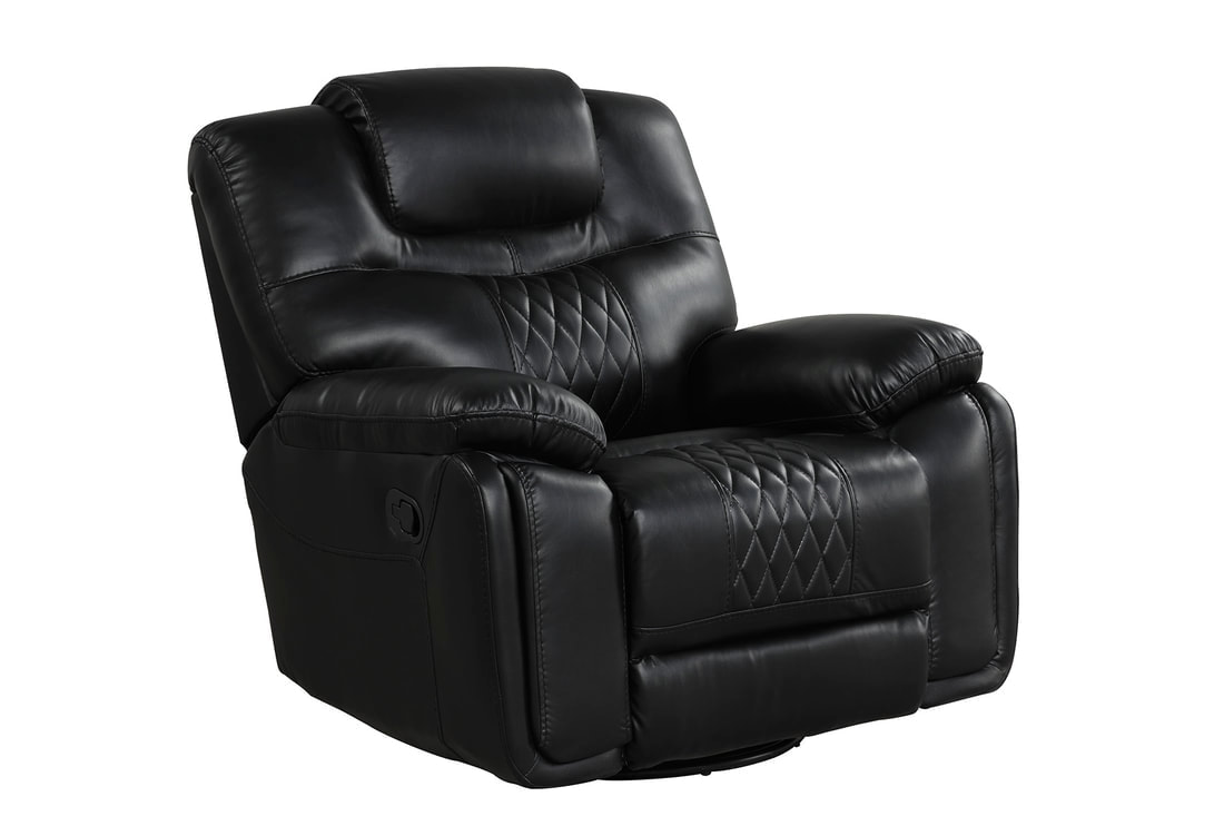 HH: Galveston Black - 3PC OVERSIZED Reclining Set - Image 4