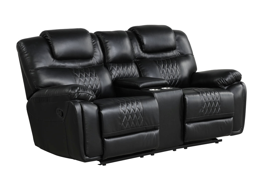 HH: Galveston Black - 3PC OVERSIZED Reclining Set - Image 3