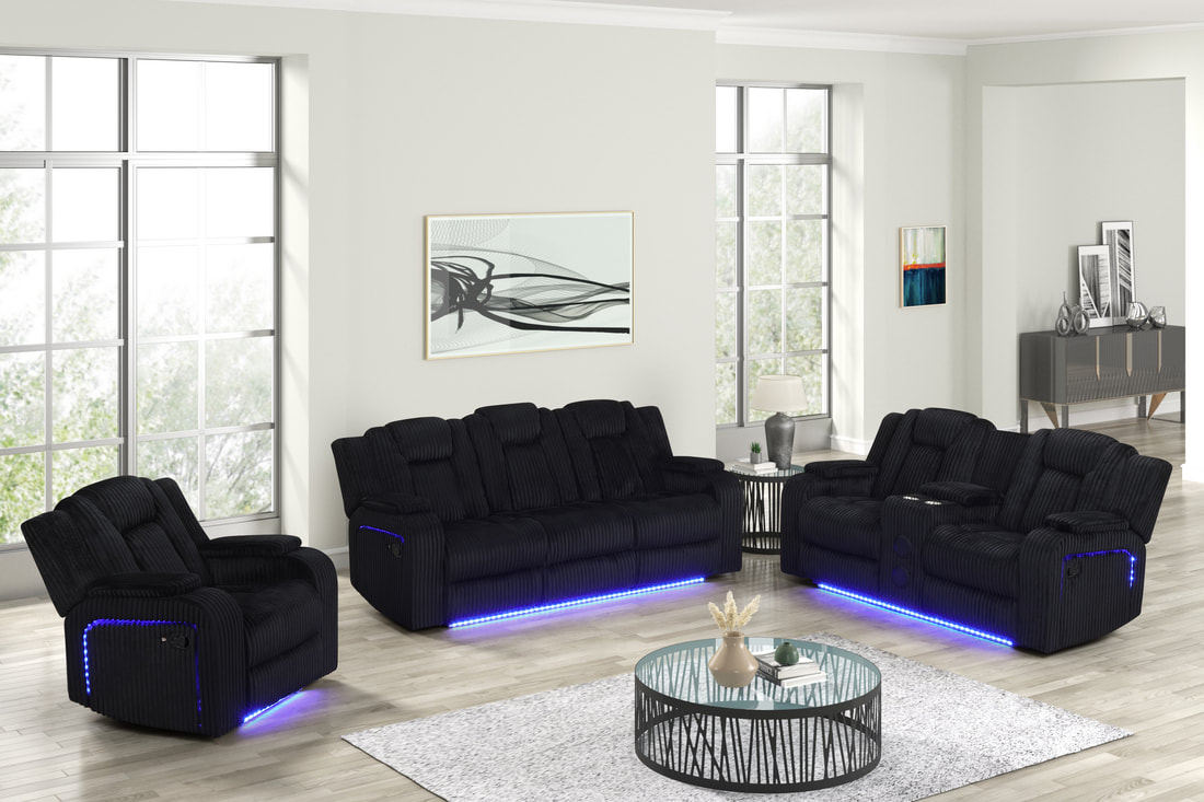 HH: Hulk10 Black - 3PC Reclining Set **NEW ARRIVAL** - Image 2