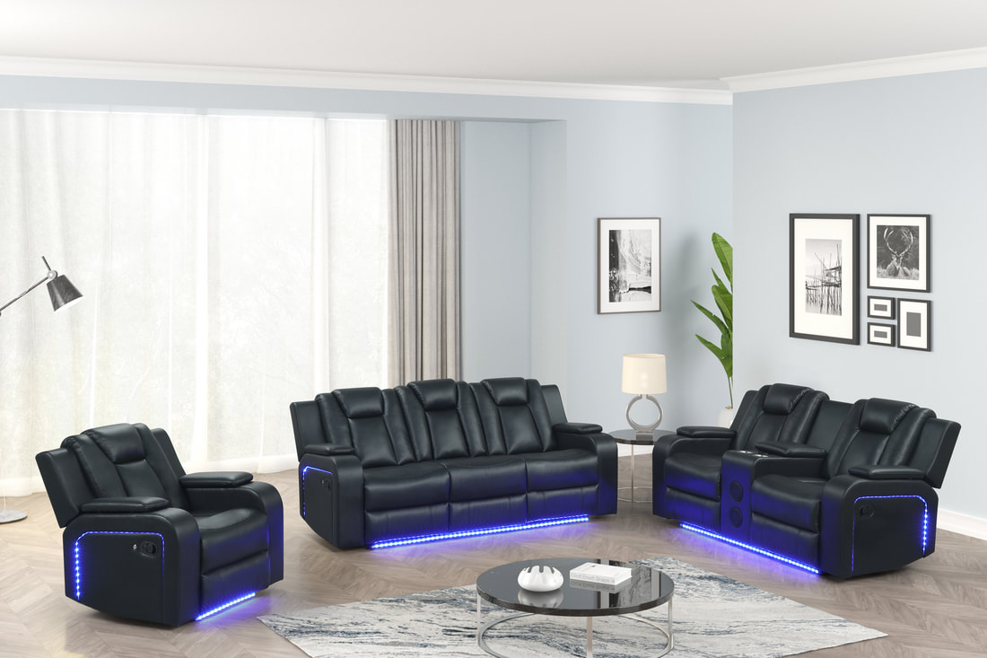 HH: Hulk20 Black - 3PC Reclining Set **NEW ARRIVAL** - Image 2