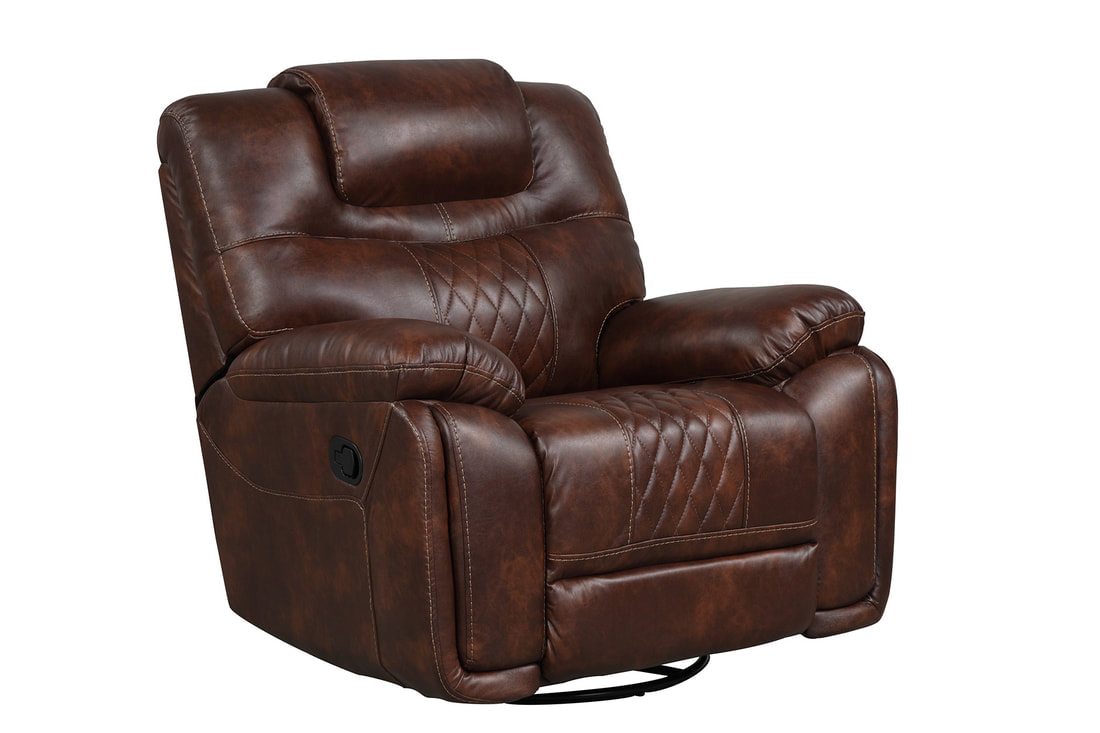 HH: Galveston Brown - 3PC OVERSIZED Reclining Set - Image 4