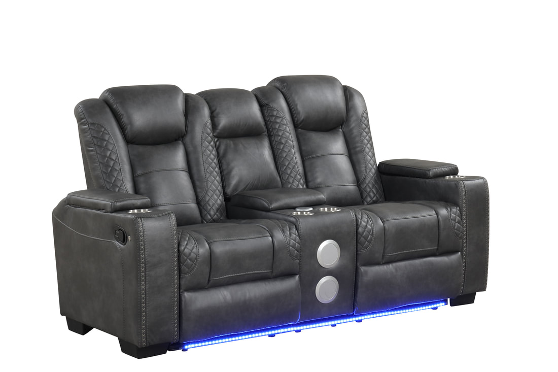 HH: STEFANO30 3PC Reclining Set (Gray) - Image 3