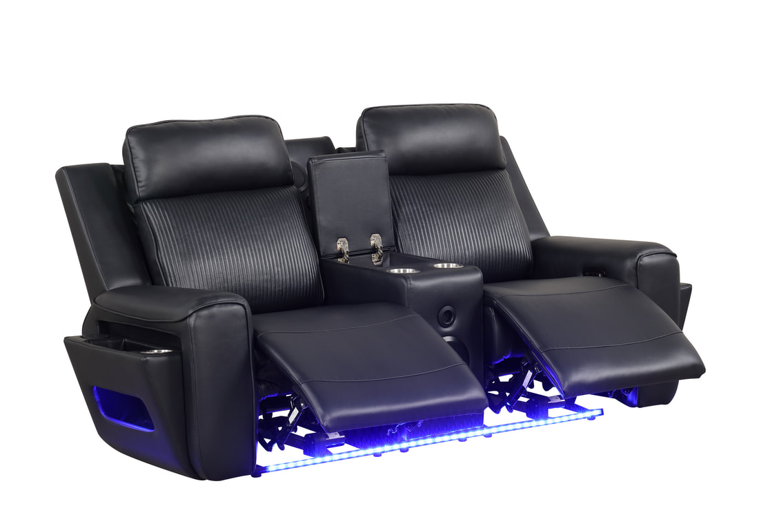 HH: Rolls Royce Black Power Reclining Set **NEW ARRIVAL** - Image 3