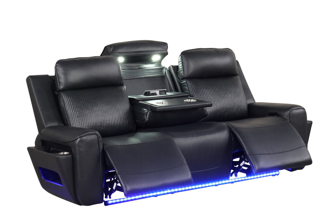 HH: Rolls Royce Black Power Reclining Set **NEW ARRIVAL** - Image 5