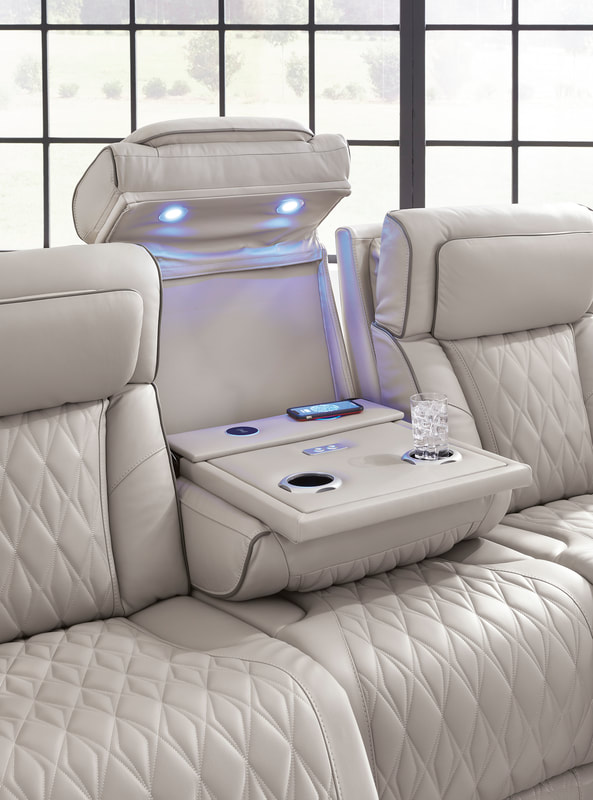 HH: U271-05 Power 2PC or 3PC Reclining Set (Genuine Leather + Air Massage) - Image 5
