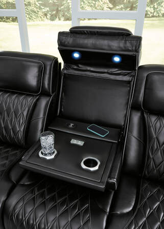 HH: U271-06 Power 2PC or 3PC Reclining Set (Genuine Leather + Air Massage) - Image 4
